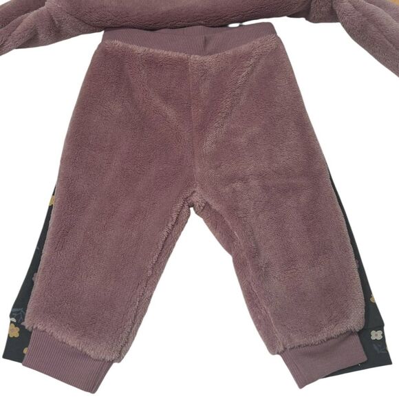 Pekkle Baby Girl 4pc Outfit 6M Plush Sweatshirt Koala Bodysuit Floral Leggings - Picture 3 of 9